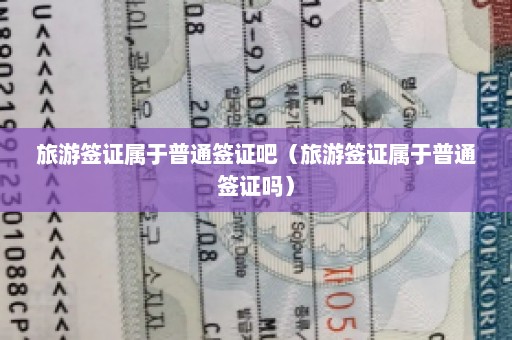 旅游签证属于普通签证吧（旅游签证属于普通签证吗）