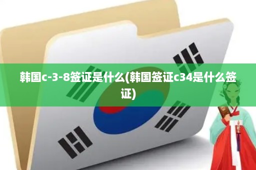 韩国c-3-8签证是什么(韩国签证c34是什么签证)