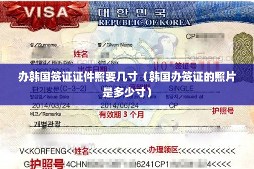 办韩国签证证件照要几寸（韩国办签证的照片是多少寸）