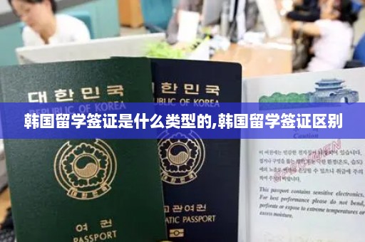 韩国留学签证是什么类型的,韩国留学签证区别