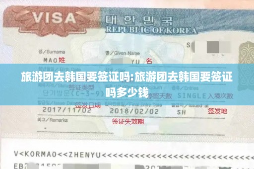 旅游团去韩国要签证吗:旅游团去韩国要签证吗多少钱