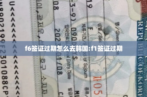 f6签证过期怎么去韩国:f1签证过期