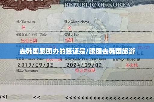 去韩国跟团办的签证是/跟团去韩国旅游