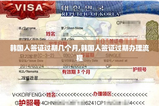 韩国人签证过期几个月,韩国人签证过期办理流程