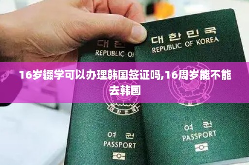 16岁辍学可以办理韩国签证吗,16周岁能不能去韩国