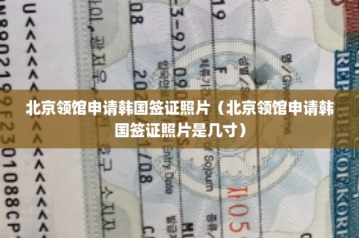 北京领馆申请韩国签证照片（北京领馆申请韩国签证照片是几寸）