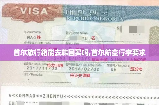 首尔旅行箱能去韩国买吗,首尔航空行李要求