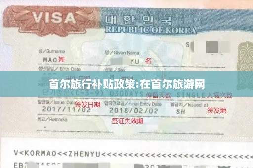 首尔旅行补贴政策:在首尔旅游网