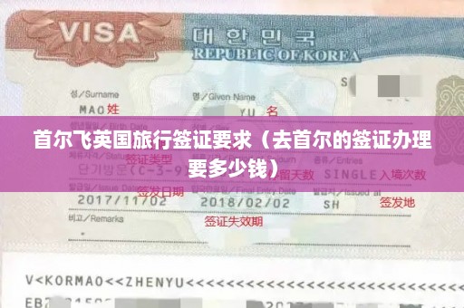 首尔飞英国旅行签证要求（去首尔的签证办理要多少钱）