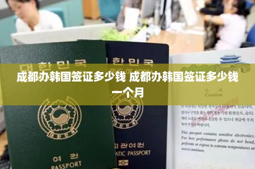 成都办韩国签证多少钱 成都办韩国签证多少钱一个月