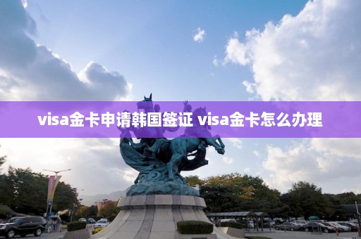 visa金卡申请韩国签证 visa金卡怎么办理