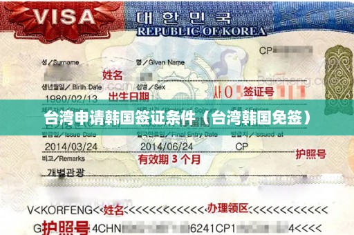台湾申请韩国签证条件（台湾韩国免签）