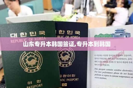 山东专升本韩国签证,专升本到韩国