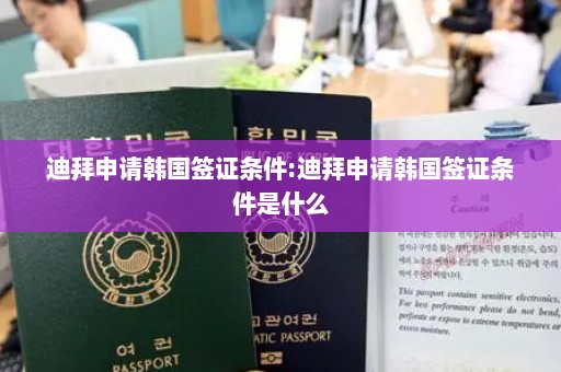 迪拜申请韩国签证条件:迪拜申请韩国签证条件是什么
