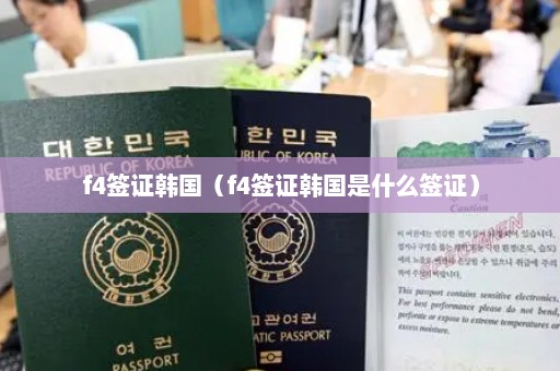 f4签证韩国（f4签证韩国是什么签证）