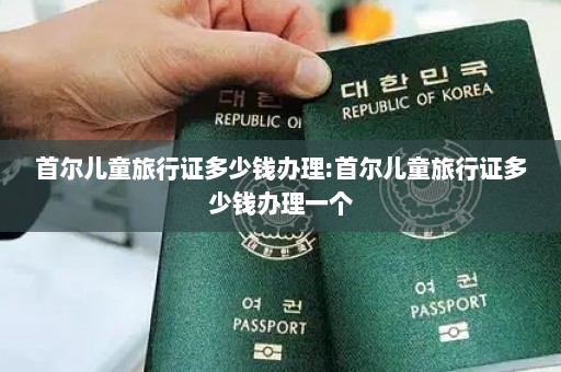 首尔儿童旅行证多少钱办理:首尔儿童旅行证多少钱办理一个