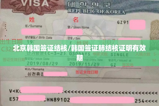 北京韩国签证结核/韩国签证肺结核证明有效期