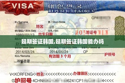 延期签证韩国,延期签证韩国能办吗