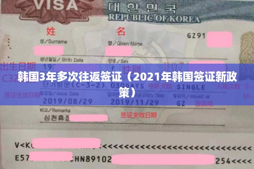 韩国3年多次往返签证（2021年韩国签证新政策）