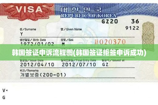 韩国签证申诉流程图(韩国签证拒签申诉成功)