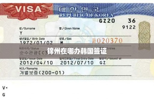 锦州在哪办韩国签证
