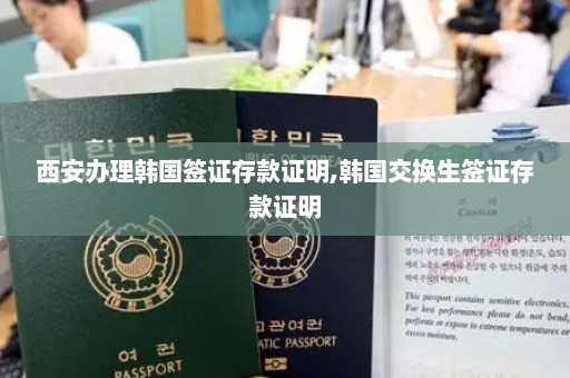 西安办理韩国签证存款证明,韩国交换生签证存款证明