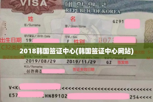 2018韩国签证中心(韩国签证中心网站)
