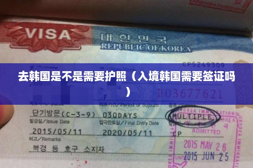 去韩国是不是需要护照（入境韩国需要签证吗）