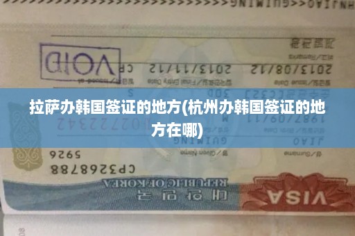 拉萨办韩国签证的地方(杭州办韩国签证的地方在哪)