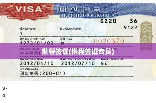 携程签证(携程签证专员)