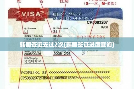 韩国签证去过2次(韩国签证进度查询)