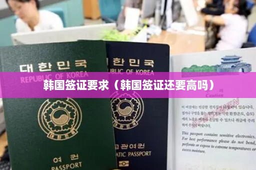 韩国签证要求（韩国签证还要高吗）