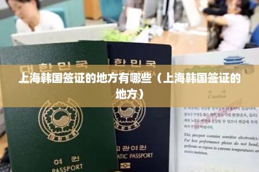 上海韩国签证的地方有哪些（上海韩国签证的地方）