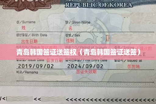 青岛韩国签证送签权（青岛韩国签证送签）