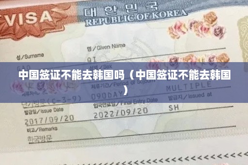 中国签证不能去韩国吗（中国签证不能去韩国）