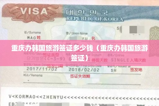 重庆办韩国旅游签证多少钱（重庆办韩国旅游签证）