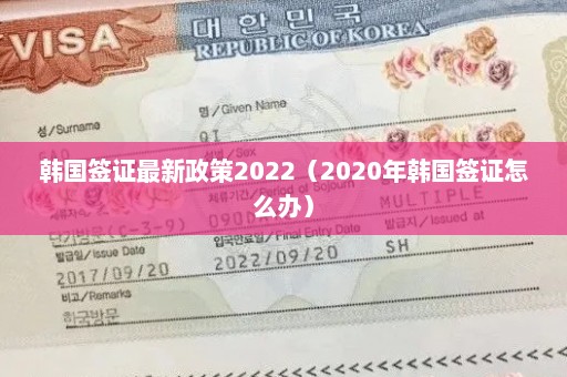 韩国签证最新政策2022（2020年韩国签证怎么办）