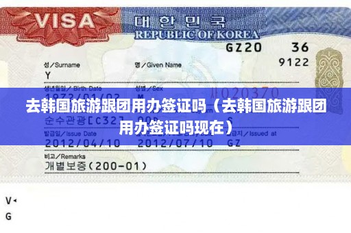 去韩国旅游跟团用办签证吗（去韩国旅游跟团用办签证吗现在）