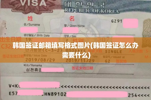 韩国签证邮箱填写格式图片(韩国签证怎么办 需要什么)