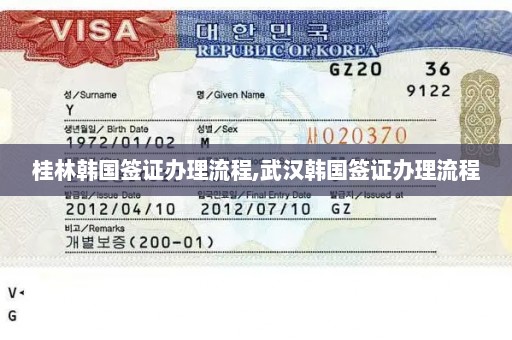 桂林韩国签证办理流程,武汉韩国签证办理流程