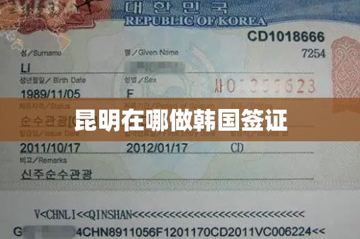昆明在哪做韩国签证