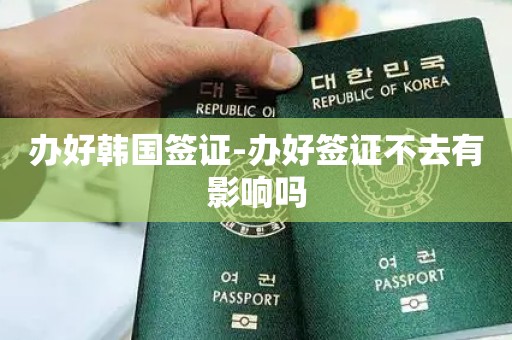 办好韩国签证-办好签证不去有影响吗